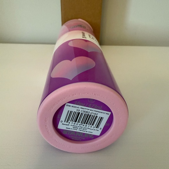 NEW Stanley Aero Light Transit 16oz Valentines Day Powder Pink Heart Target - Picture 5 of 7